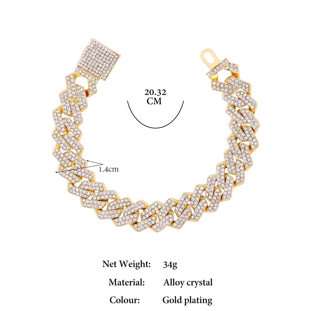 Iced Out Cuban Link Bracelet