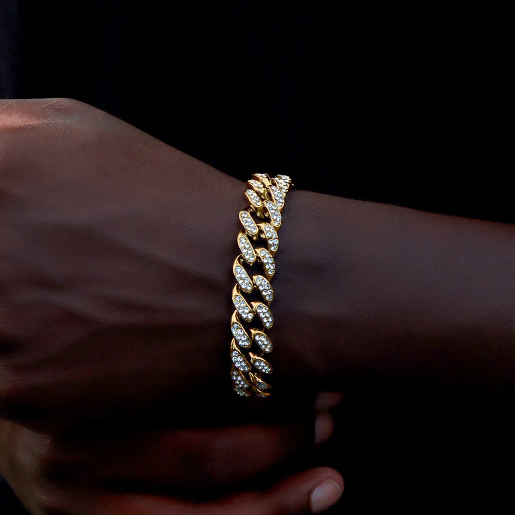 Iced Out Cuban Link Bracelet