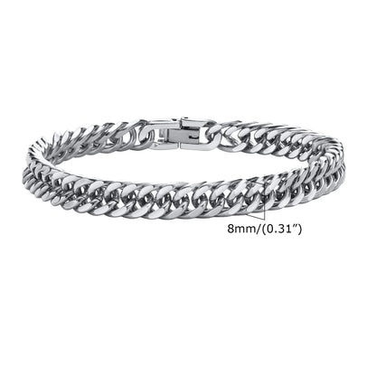 Stainless Steel Cuban Bracelet Vnox Stainless Steel Cuban Bracelet for